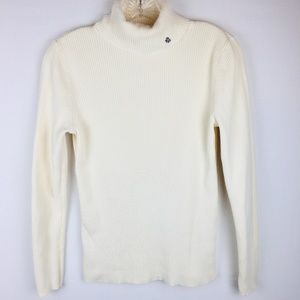 Lauren Ralph Lauren M cream turtleneck sweater